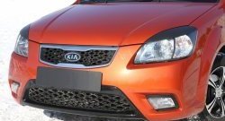 789 р. Реснички на фары RA KIA Rio 2 JB дорестайлинг, хэтчбэк 5 дв. (2005-2009) (Неокрашенные)  с доставкой в г. Керчь. Увеличить фотографию 2