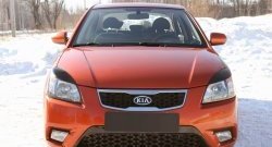 789 р. Реснички на фары RA KIA Rio 2 JB дорестайлинг, хэтчбэк 5 дв. (2005-2009) (Неокрашенные)  с доставкой в г. Керчь. Увеличить фотографию 3