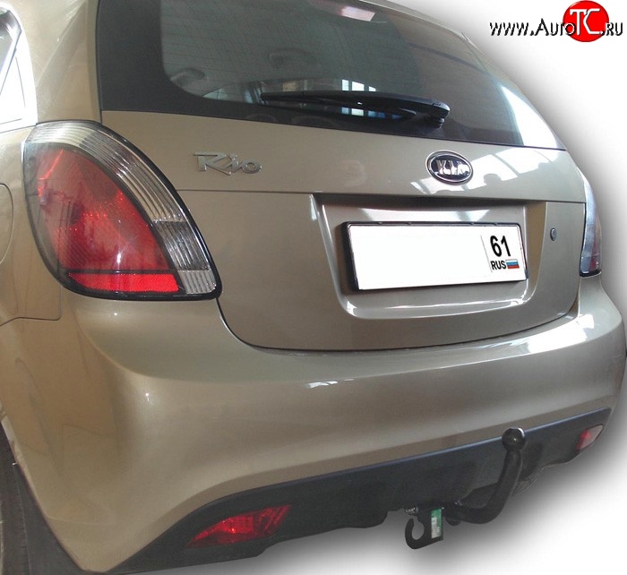 58 999 р. Фаркоп Лидер Плюс KIA Rio 2 JB дорестайлинг, хэтчбэк 5 дв. (2005-2009) (Без электропакета)  с доставкой в г. Керчь