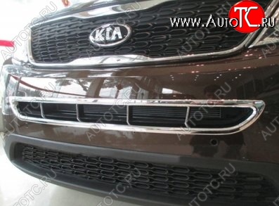 8 849 р. Накладка на передний воздуховод СТ KIA Sorento XM рестайлинг (2012-2015) (Неокрашенная)  с доставкой в г. Керчь