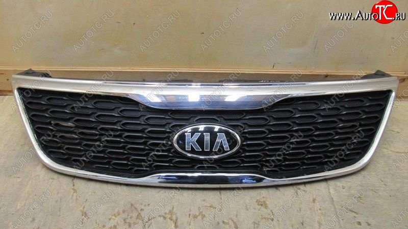 5 099 р. Решетка радиатора SPARD (хром) KIA Sorento XM рестайлинг (2012-2015) (Неокрашенная)  с доставкой в г. Керчь