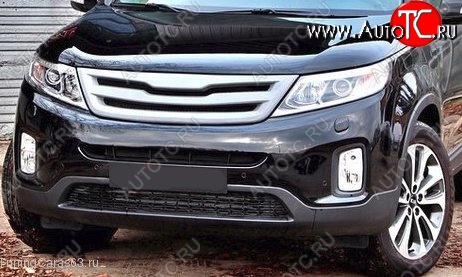 5 199 р. Решётка радиатора Tuning-Sport  KIA Sorento  XM (2012-2015) рестайлинг (Неокрашенная)  с доставкой в г. Керчь