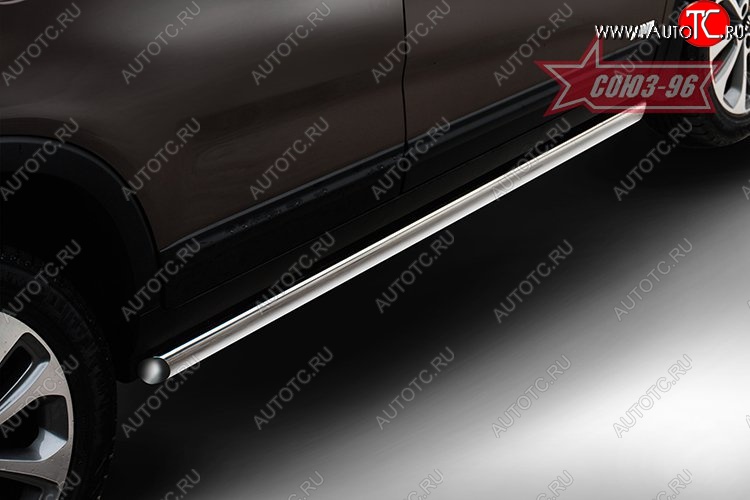 15 254 р. Защита порогов из овальной трубы Souz-96 (d75х42) KIA Sorento XM рестайлинг (2012-2015)  с доставкой в г. Керчь