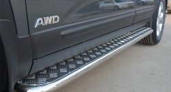 24 649 р. Широкая защита порогов SLITKOFF  KIA Sorento  XM (2012-2015) рестайлинг  с доставкой в г. Керчь. Увеличить фотографию 3