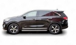 77 999 р. Широкая защита порогов Russtal KIA Sorento UM/Prime дорестайлинг (2014-2018) (Защита порогов с со скосами на торцах (вариант 1))  с доставкой в г. Керчь. Увеличить фотографию 3