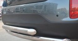 18 599 р. Защита заднего бампера (2 трубы Ø63 мм, нержавейка) SLITKOFF  KIA Sorento  XM (2012-2015) рестайлинг  с доставкой в г. Керчь. Увеличить фотографию 2
