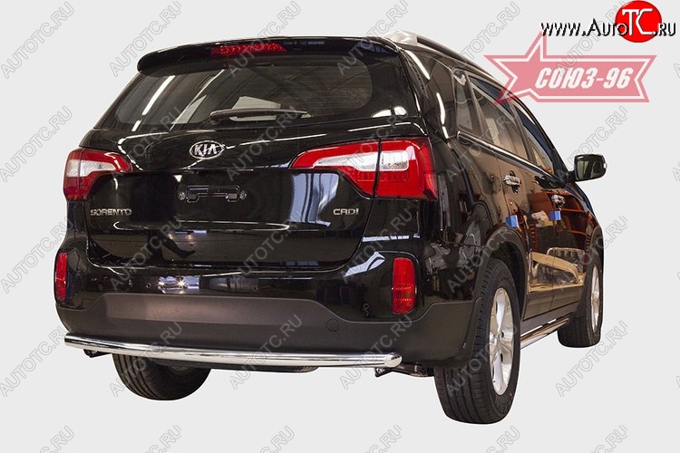 10 169 р. Защита заднего бампера Souz-96 (d60) KIA Sorento XM рестайлинг (2012-2015)  с доставкой в г. Керчь