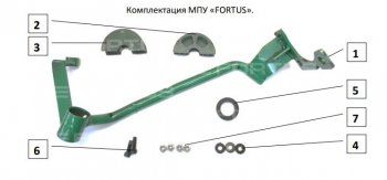 36 549 р. Замок рулевого вала FORTUS (бесштыревой) KIA Sorento MQ4 (2020-2022) (Вал d 17)  с доставкой в г. Керчь. Увеличить фотографию 2