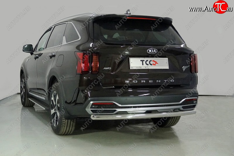 19 399 р. Защита заднего бампера ТСС (нержавейка d 60,3 мм)  KIA Sorento  MQ4 (2020-2022)  с доставкой в г. Керчь