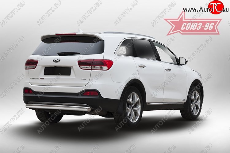 12 239 р. Защита заднего бампера Souz-96 (овал 75х42) KIA Sorento UM/Prime дорестайлинг (2014-2018)  с доставкой в г. Керчь