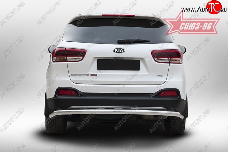 10 889 р. Защита заднего бампера d60 Souz-96 KIA Sorento UM/Prime дорестайлинг (2014-2018)  с доставкой в г. Керчь