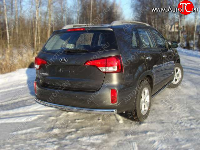 18 999 р. Защита заднего бампера (овальная) ТСС (нержавейка d75х42 мм) KIA Sorento UM/Prime дорестайлинг (2014-2018)  с доставкой в г. Керчь