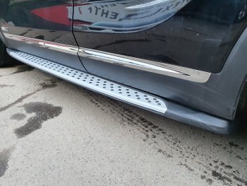 12 999 р. Подножки боковые WINBO  KIA Sorento  UM/Prime (2014-2020) дорестайлинг, рестайлинг  с доставкой в г. Керчь. Увеличить фотографию 2