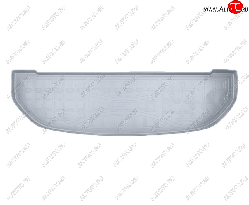 1 289 р. Коврик багажника Norplast Unidec (7 мест)  KIA Sorento  UM/Prime (2014-2020) дорестайлинг, рестайлинг (Цвет: серый)  с доставкой в г. Керчь