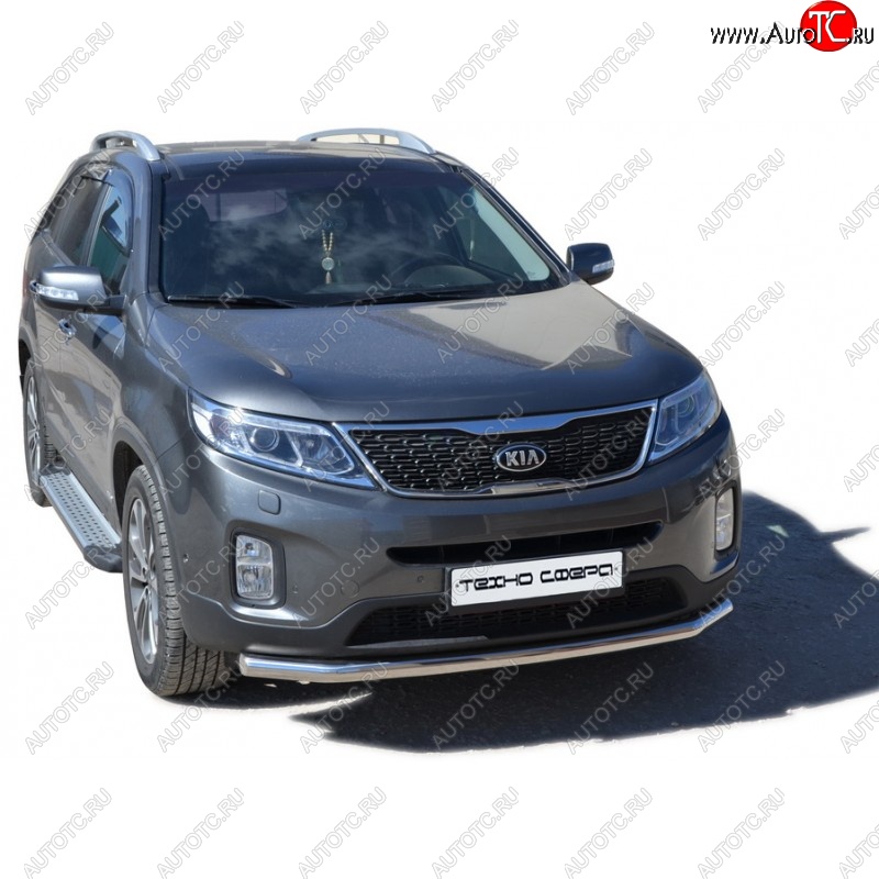 21 999 р. Порожки для ног Бумер (алюминий)  KIA Sorento  XM (2012-2015) рестайлинг  с доставкой в г. Керчь