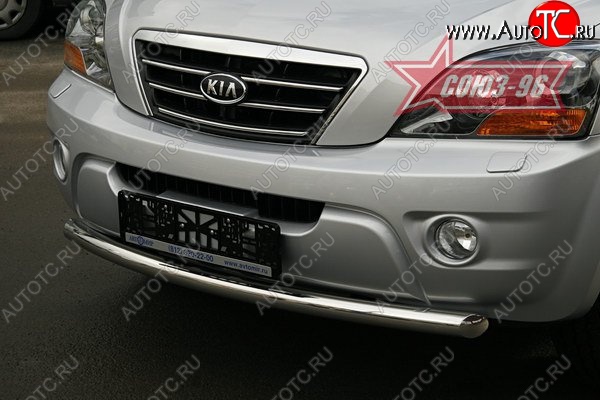 10 349 р. Защита переднего бампера одинарная Souz-96 (d60) KIA Sorento BL рестайлинг (2006-2010)  с доставкой в г. Керчь