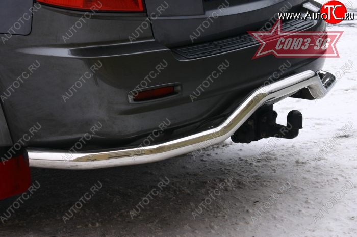7 514 р. Защита заднего бампера Souz-96 (d60) KIA Sorento BL рестайлинг (2006-2010)  с доставкой в г. Керчь