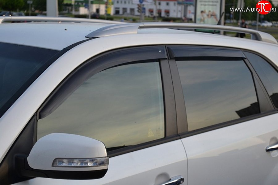 999 р. Комплект дефлекторов окон (ветровиков) 4 шт. Russtal KIA Sorento XM рестайлинг (2012-2015)  с доставкой в г. Керчь