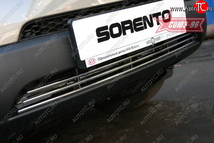 3 689 р. Декоративный элемент воздухозаборника Souz-96 (d10) KIA Sorento XM рестайлинг (2012-2015)  с доставкой в г. Керчь