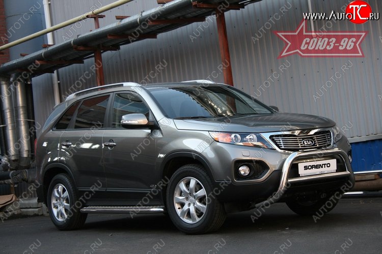 17 594 р. Защита переднего бампера Souz-96 (d76) KIA Sorento XM дорестайлинг (2009-2012)  с доставкой в г. Керчь