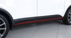 4 099 р. Молдинги дверей RA (комплект 4 шт.) KIA Soul PS рестайлинг (2017-2019) (Поверхность глянец, Неокрашенные)  с доставкой в г. Керчь. Увеличить фотографию 3