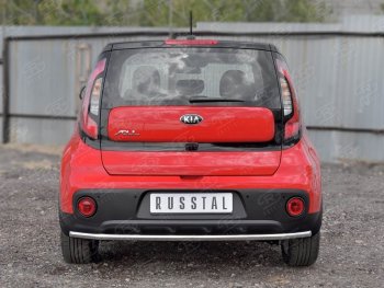 14 499 р. Одинарная защита заднего бампера диаметром 42 SLITKOFF  KIA Soul  PS (2014-2016) дорестайлинг  с доставкой в г. Керчь. Увеличить фотографию 2
