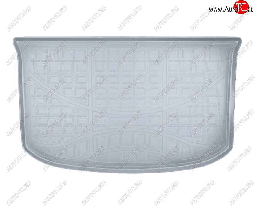1 849 р. Коврик багажника Norplast Unidec  KIA Soul  PS (2014-2019) дорестайлинг, рестайлинг (Цвет: серый)  с доставкой в г. Керчь