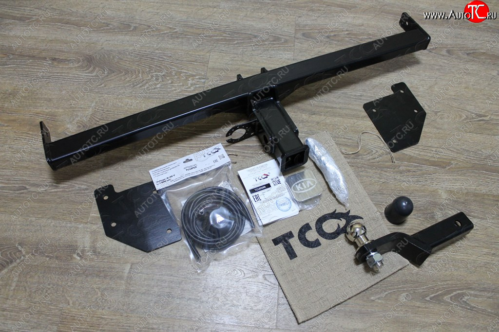 16 399 р. Фаркоп (тягово-сцепное устройство) TCC  KIA Soul  PS (2014-2019) дорестайлинг, рестайлинг (оцинкованный, шар Е нержавейка)  с доставкой в г. Керчь