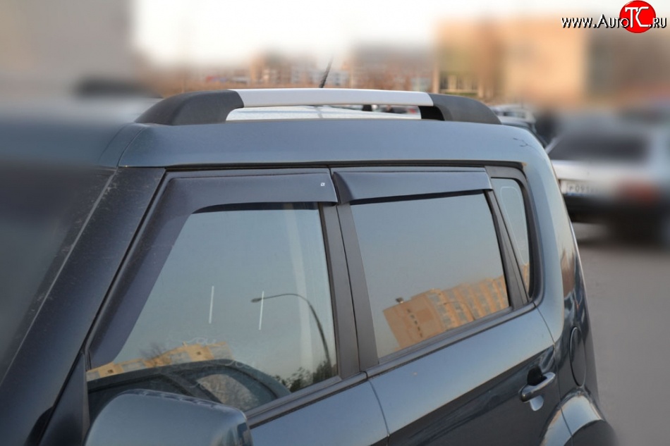 999 р. Комплект дефлекторов окон (ветровиков) 4 шт. Russtal KIA Soul AM дорестайлинг (2008-2011)  с доставкой в г. Керчь