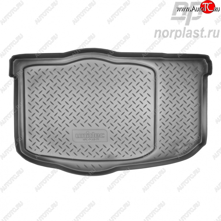 1 499 р. Коврик в багажник (без органайзера) Norplast KIA Soul AM дорестайлинг (2008-2011) (Цвет: черный)  с доставкой в г. Керчь