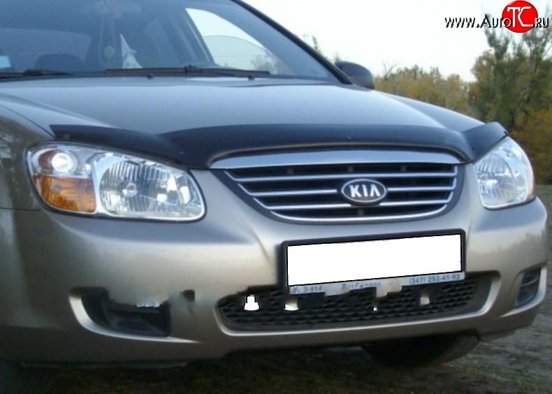 2 599 р. Дефлектор капота NovLine KIA Spectra (2000-2009)  с доставкой в г. Керчь