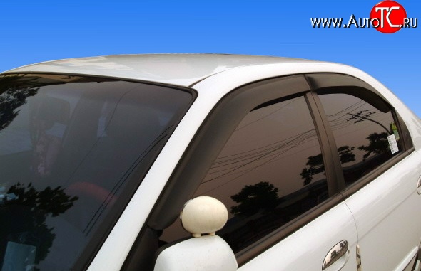 611 р. Дефлекторы окон (ветровики) Novline 4 шт KIA Spectra (2000-2009)  с доставкой в г. Керчь