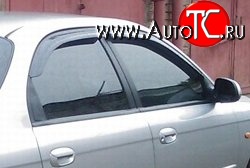 999 р. Комплект дефлекторов окон (ветровиков) 4 шт. (рестайлинг) Russtal KIA Spectra (2000-2009)  с доставкой в г. Керчь