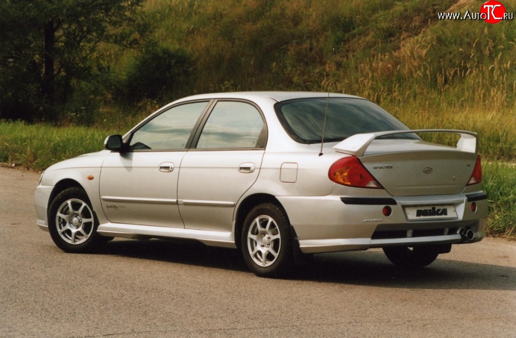 3 549 р. Пороги накладки Nika Sport KIA Spectra (2000-2009) (Неокрашенные)  с доставкой в г. Керчь