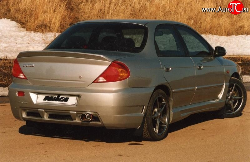 6 199 р. Лип спойлер Nika-Лип KIA Spectra (2000-2009) (Неокрашенный)  с доставкой в г. Керчь