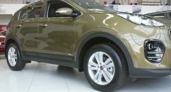 4 199 р. Молдинги дверей RA (комплект 4 шт.)  KIA Sportage  4 QL (2016-2022) дорестайлинг, рестайлинг (Поверхность шагрень)  с доставкой в г. Керчь. Увеличить фотографию 2
