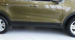 4 199 р. Молдинги дверей RA (комплект 4 шт.)  KIA Sportage  4 QL (2016-2022) дорестайлинг, рестайлинг (Поверхность шагрень)  с доставкой в г. Керчь. Увеличить фотографию 7