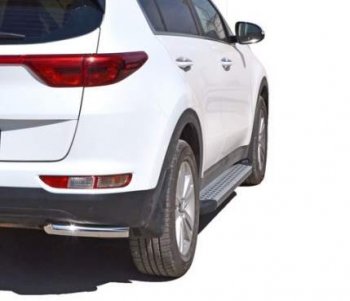 Порожки для ног Бумер (алюминий) KIA Sportage  4 QL (2016-2018) дорестайлинг