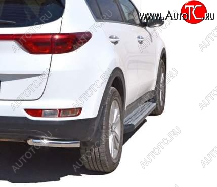 21 999 р. Порожки для ног Бумер (алюминий)  KIA Sportage  4 QL (2016-2018) дорестайлинг  с доставкой в г. Керчь