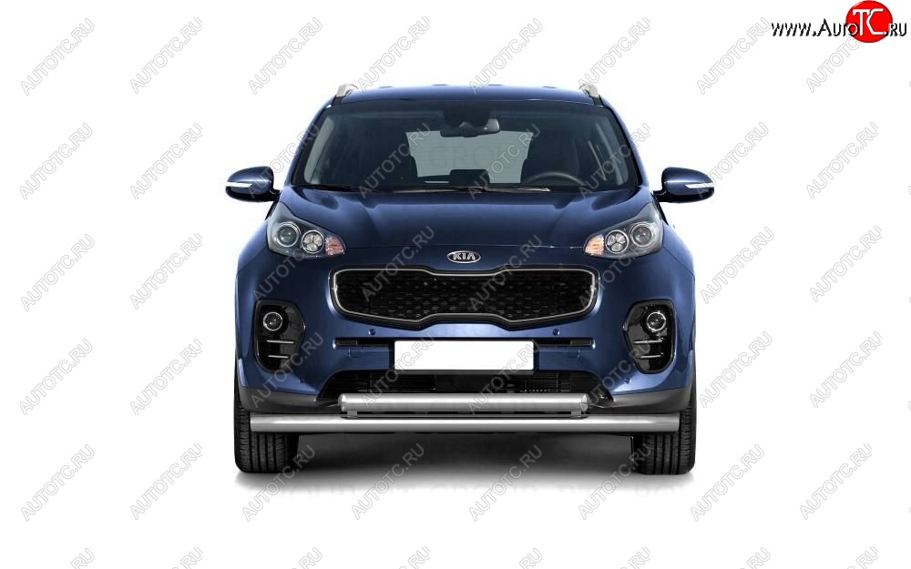 21 059 р. Защита переднего бампера двойная из труб d63/63 мм Petroil Tuning KIA Sportage 4 QL (2016-2018) дорестайлинг (Нержавеющая полированная сталь) с доставкой в г. Керчь Увеличить фотографию 1 21 059 р. Защита переднего бампера двойная из труб d63/63 мм Petroil Tuning KIA Sportage 4 QL (2016-2018) дорестайлинг (Нержавеющая полированная сталь) с доставкой в г. Керчь