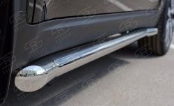 21 599 р. Защита порогов из круглой трубы диаметром 63 мм SLITKOFF  KIA Sportage  4 QL (2016-2018) дорестайлинг  с доставкой в г. Керчь. Увеличить фотографию 4