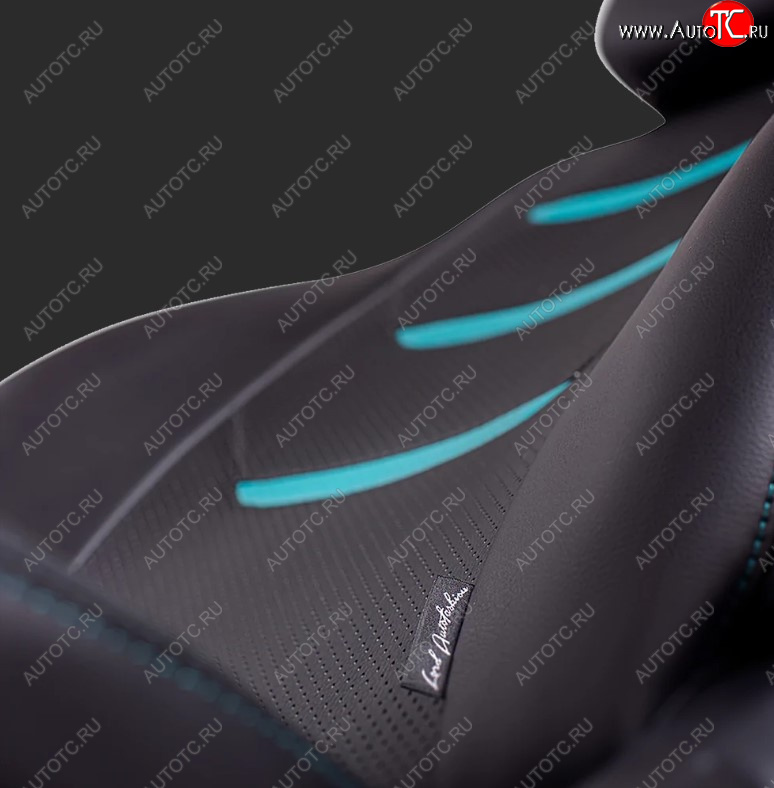 7 799 р. Чехлы для сидений Lord Autofashion Турин 2 (экокожа, спинка 40/60, подлокотник, 2 П- и 3 Г-образных подголовника)  KIA Sportage  4 QL (2016-2018) дорестайлинг (Черный, вставка черная/бирюзовая, строчка бирюзовая)  с доставкой в г. Керчь