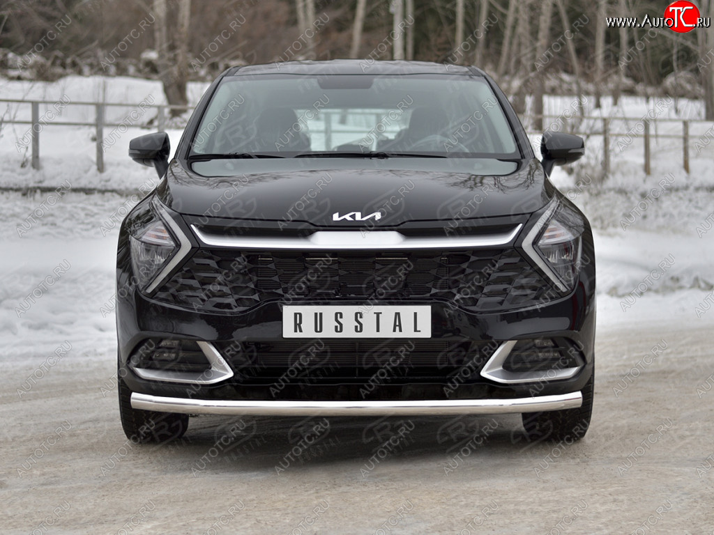 15 899 р. Защита переднего бампера (кроме STYLE и X-LINE, труба, d63мм.) SLITKOFF  KIA Sportage  5 NQ5 (2021-2025)  с доставкой в г. Керчь