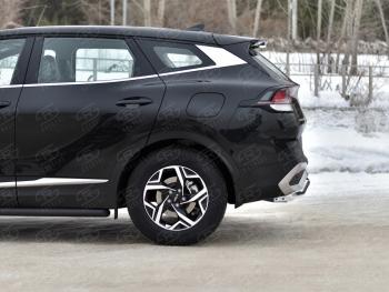 12 299 р. Защита заднего бампера (труба, d42, волна) SLITKOFF  KIA Sportage  5 NQ5 (2021-2025)  с доставкой в г. Керчь. Увеличить фотографию 3