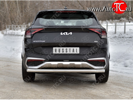 15 899 р. Защита заднего бампера (труба, d63) SLITKOFF  KIA Sportage  5 NQ5 (2021-2025)  с доставкой в г. Керчь