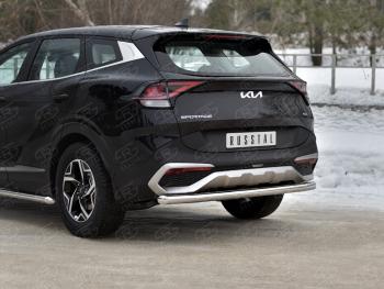 15 899 р. Защита заднего бампера (труба, d63) SLITKOFF  KIA Sportage  5 NQ5 (2021-2025)  с доставкой в г. Керчь. Увеличить фотографию 2