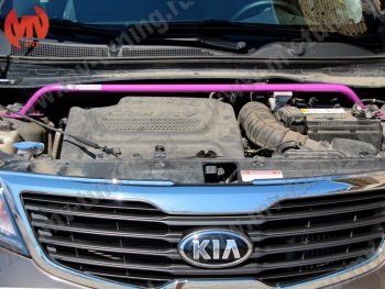 3 189 р. Растяжка (распорка) передних стоек MV-Tuning KIA Sportage 3 SL дорестайлинг (2010-2014)  с доставкой в г. Керчь. Увеличить фотографию 4