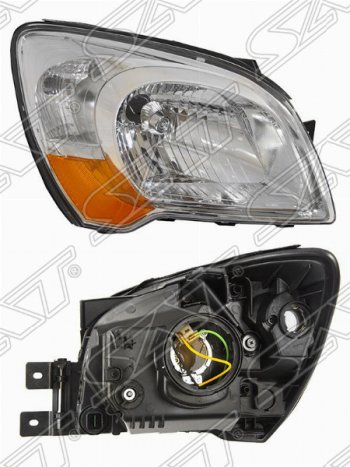 Правая передняя фара SAT KIA Sportage  2 JE,KM (2004-2008) дорестайлинг