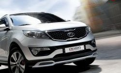 5 399 р. Накладка на передний бампер Ixion Style  KIA Sportage  3 SL (2010-2014) дорестайлинг (Неокрашенная)  с доставкой в г. Керчь. Увеличить фотографию 7