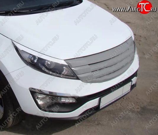 4 199 р. Решётка радиатора Tuning-Sport v2  KIA Sportage  3 SL (2010-2016) дорестайлинг, рестайлинг (Неокрашенная)  с доставкой в г. Керчь